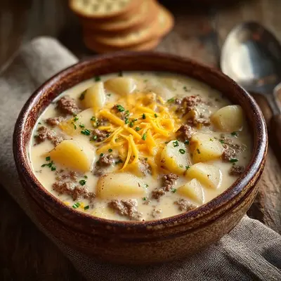 Hearty Cheesy Hamburger Potato Soup: My Dinner Lifesaver