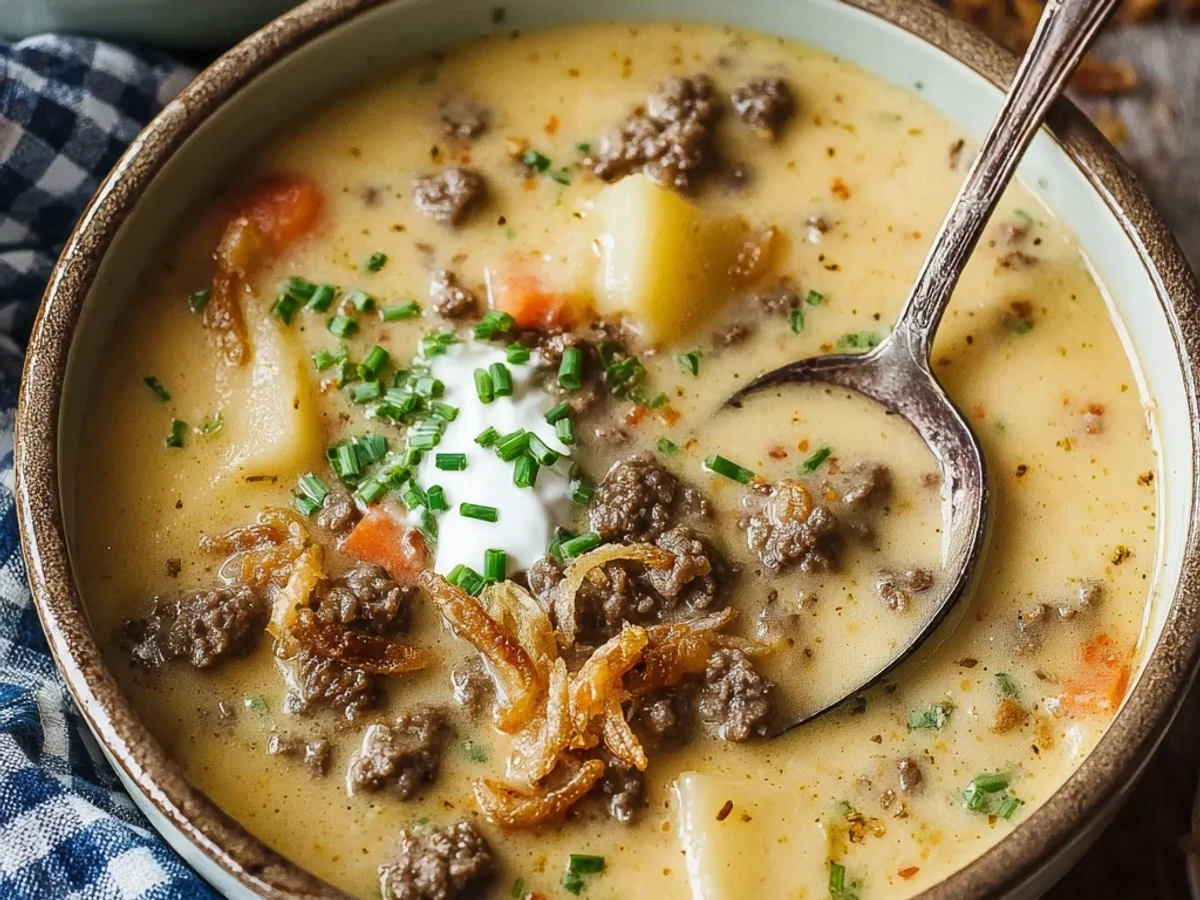 Hearty Crockpot Cheeseburger Soup: Simple Weeknight Meal - Featured Image