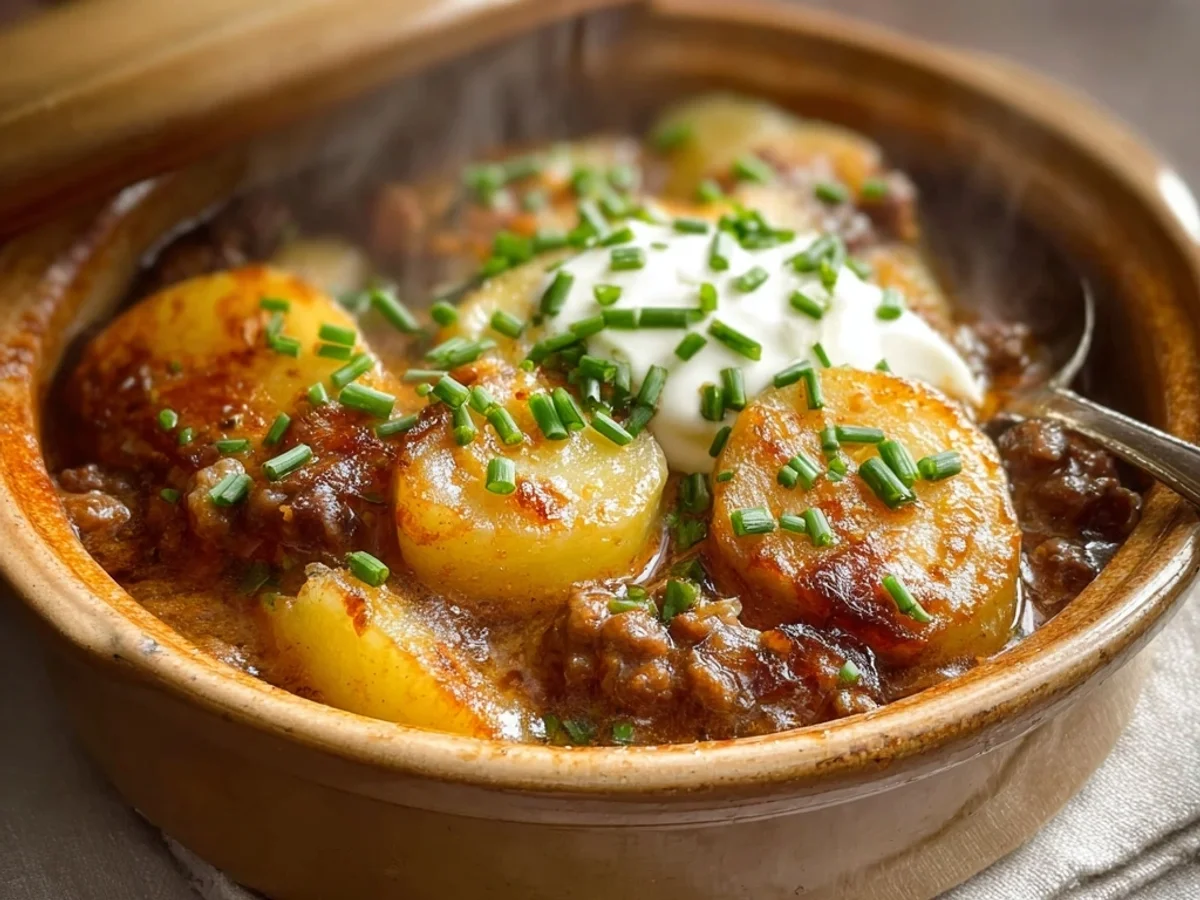Hearty Crockpot Hamburger Potato Casserole: A Weeknight Hug - Featured Image