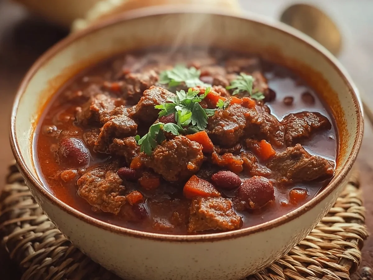 Hearty Deer Chili: Rustic & Flavorful Slow-Cooked Meal - Featured Image
