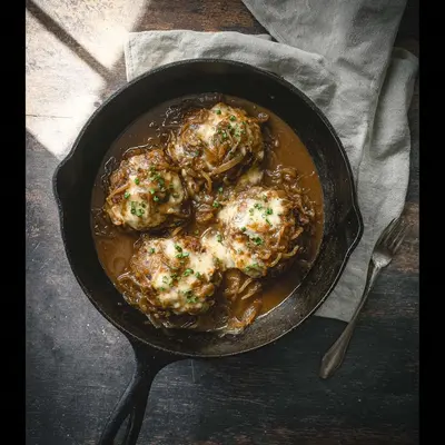 Hearty French Onion Salisbury Steak Recipe
