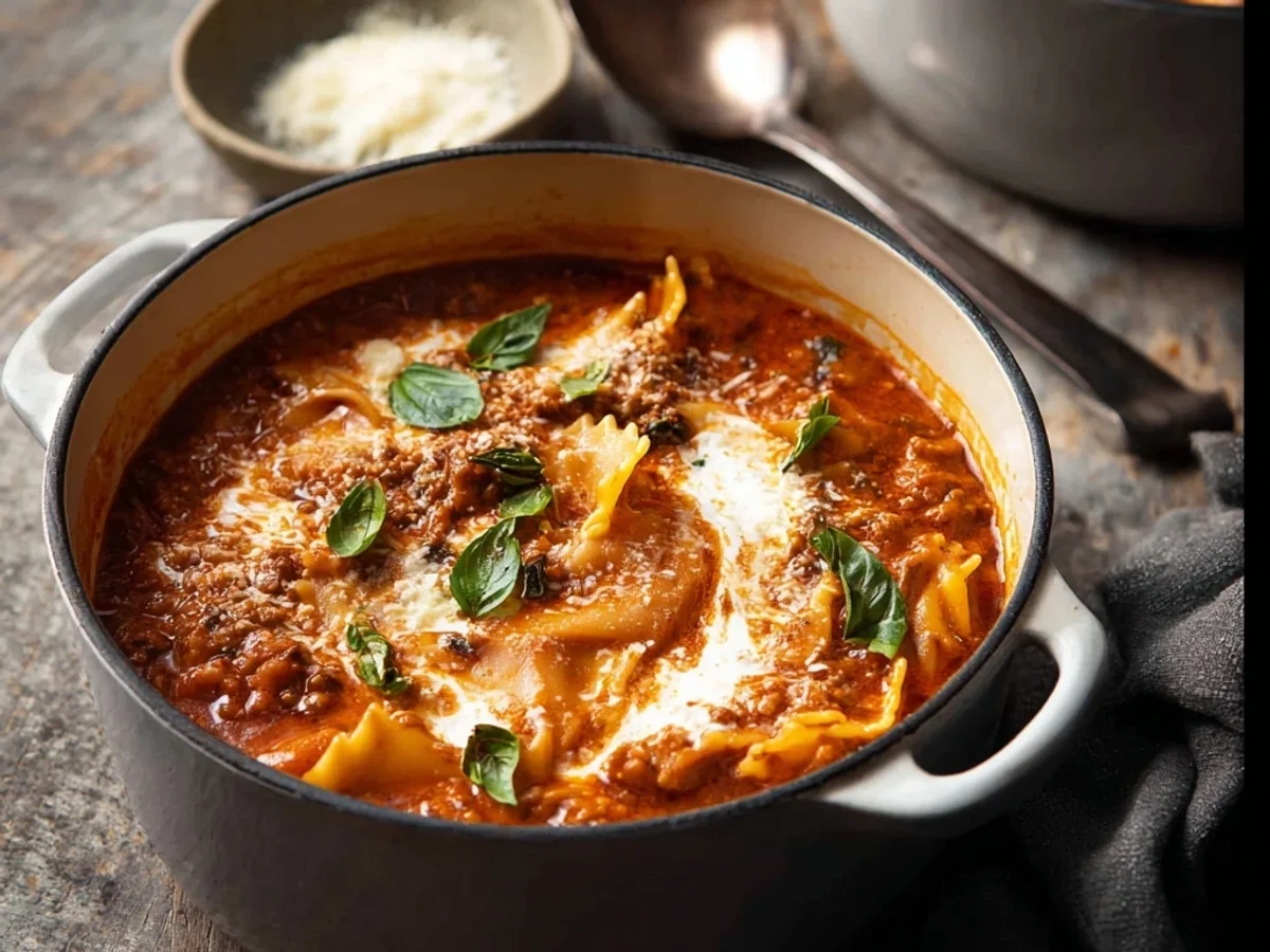 Hearty One Pot Lasagna Soup: Weeknight Comfort - Featured Image