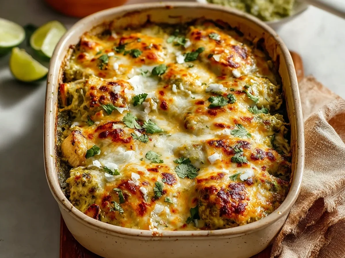 Hearty Salsa Verde Chicken Casserole for Busy Nights - Featured Image