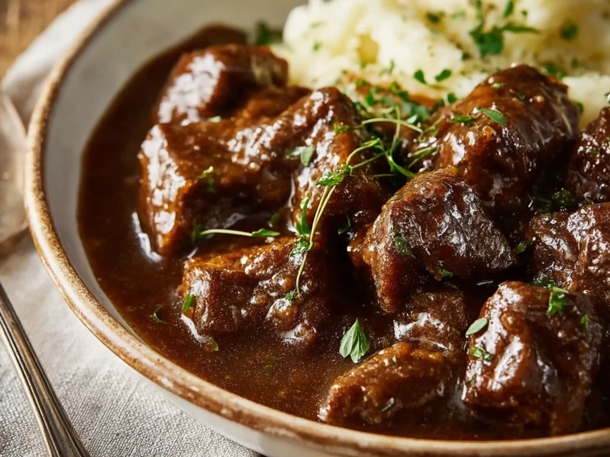 Hearty Sirloin Tips in Rich Gravy: A Weeknight Comfort - Featured Image
