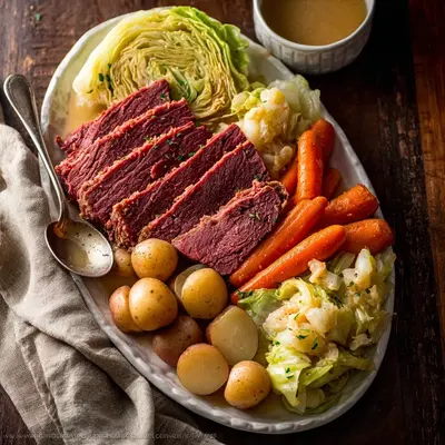 Hearty Slow Cooker Corned Beef & Cabbage Dinner