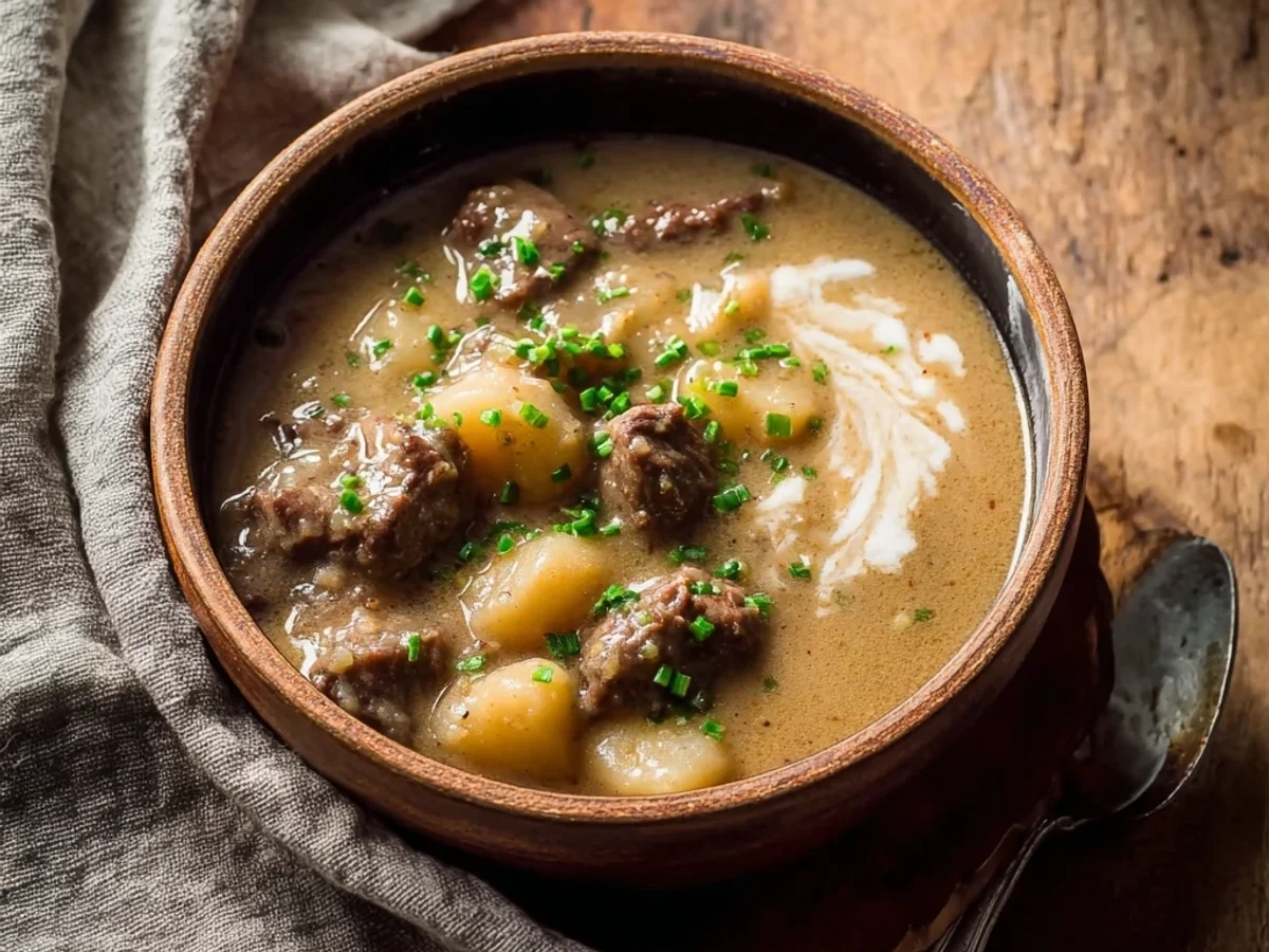 Hearty Steak and Potato Soup Recipe: A Comfort Bowl - Featured Image