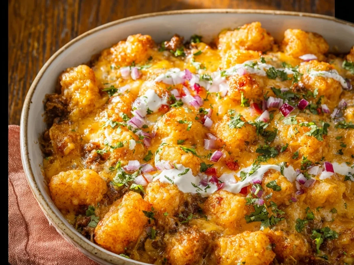 Hearty Taco Tater Tot Casserole: Simple Weeknight Comfort - Featured Image