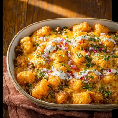 Hearty Taco Tater Tot Casserole: Simple Weeknight Comfort