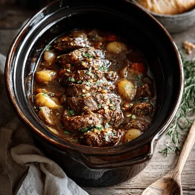 Hearty Winter Crockpot Beef Stew: A Slow-Cooked Hug