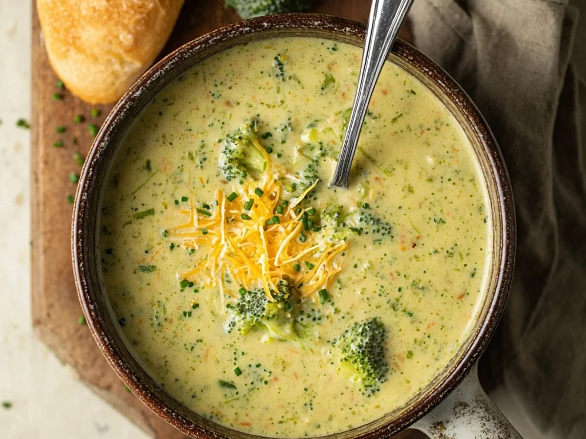 High-Protein Broccoli Cheddar Soup: Creamy & Satisfying - Featured Image