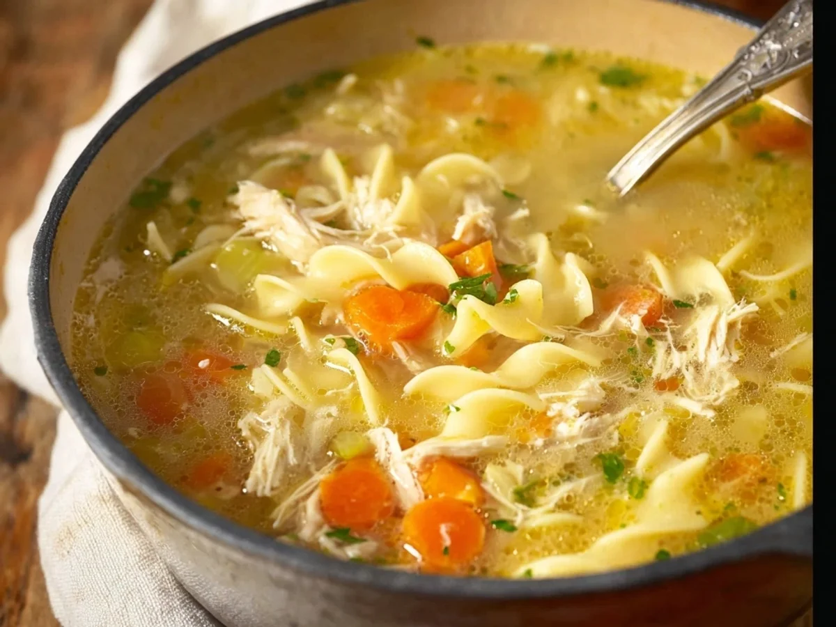 Homemade Chicken Noodle Soup: Rustic Comfort - Featured Image