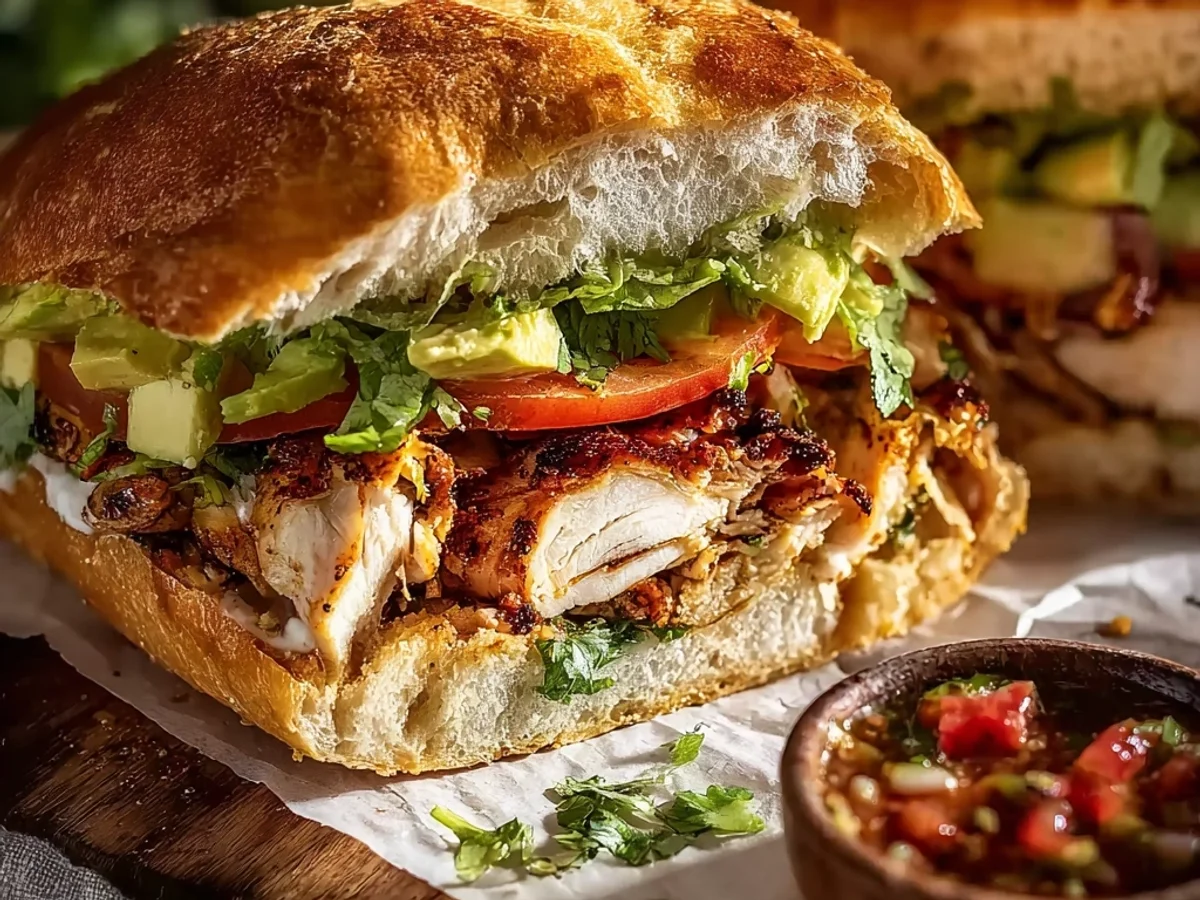 Homemade Chicken Torta Sandwich: A Zesty Lunch Idea - Featured Image
