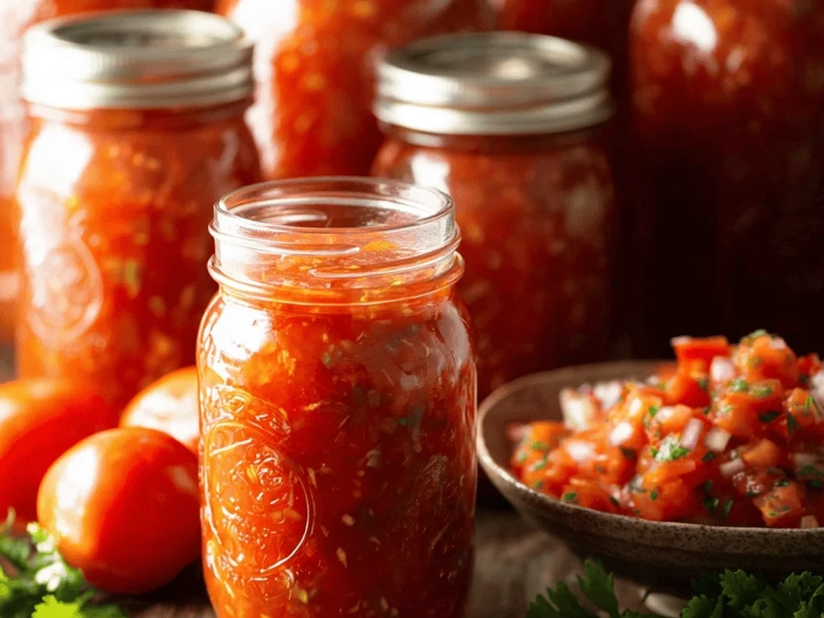 Homemade Salsa for Canning: Tangy Garden Fresh Recipe - Featured Image