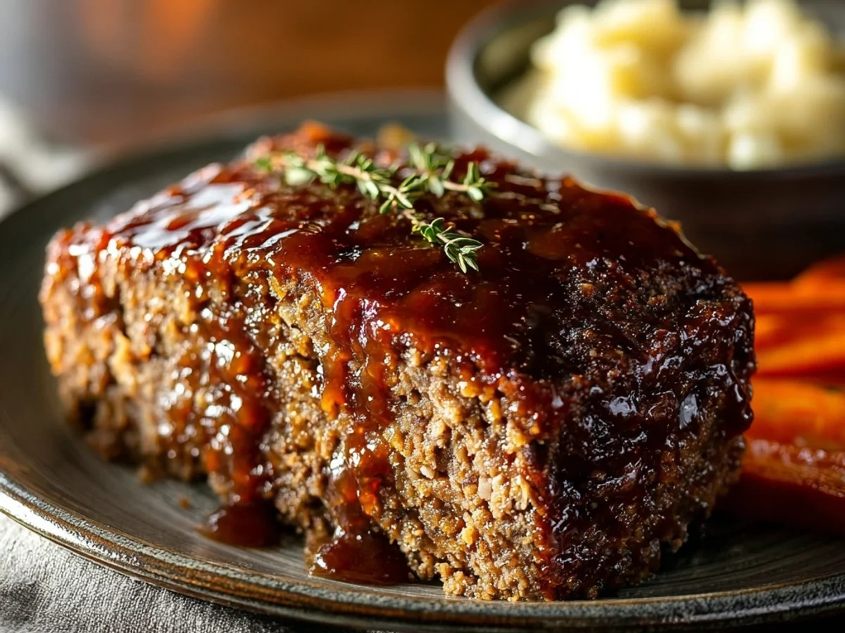 Homestyle Brown Sugar Glaze Meatloaf - Featured Image