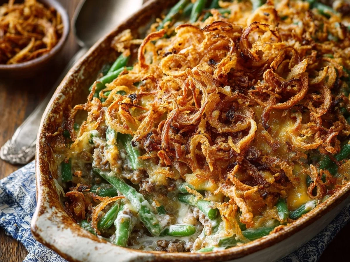 Homestyle Hamburger Green Bean Casserole: Savory & Simple - Featured Image