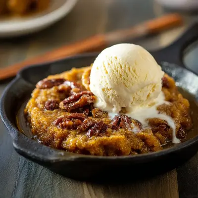Homestyle Pumpkin Pecan Cobbler Recipe