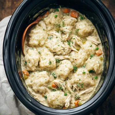 Homestyle Slow Cooker Chicken and Dumplings: Easy Comfort