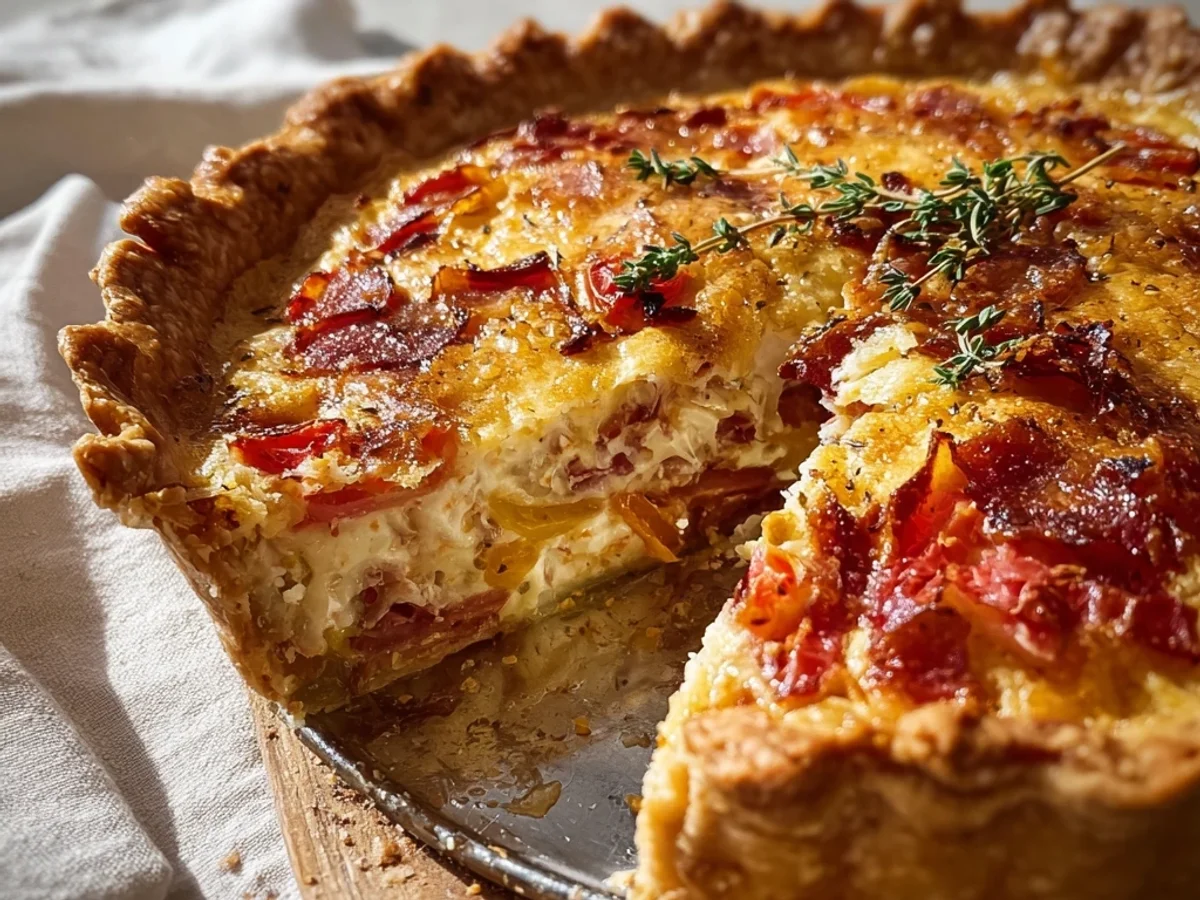Homestyle Turkey Ham Onion Tomato Pie: Savory & Simple - Featured Image
