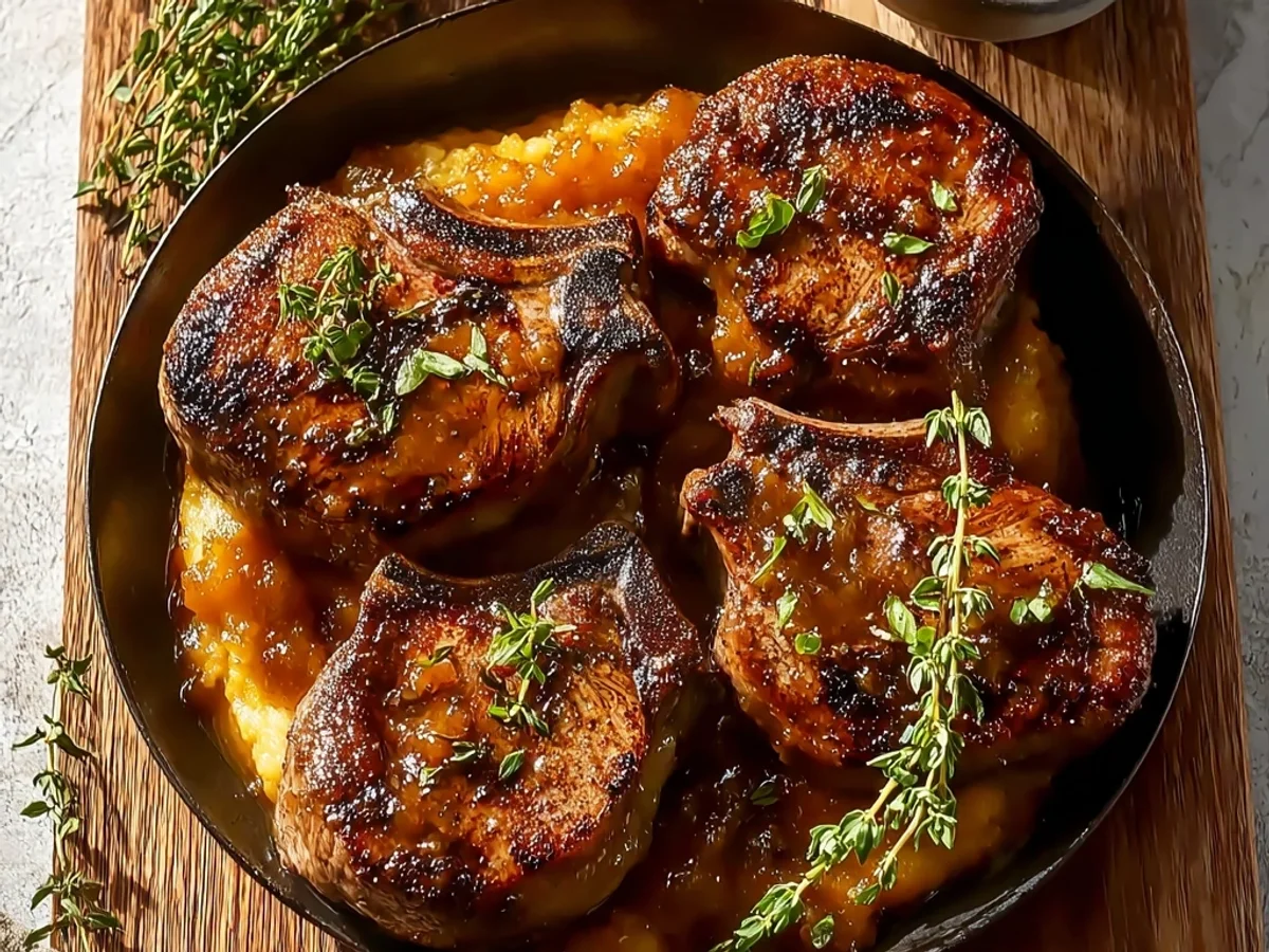 Juicy Apple Butter Lamb Chops: My Fall Dinner Favorite - Featured Image