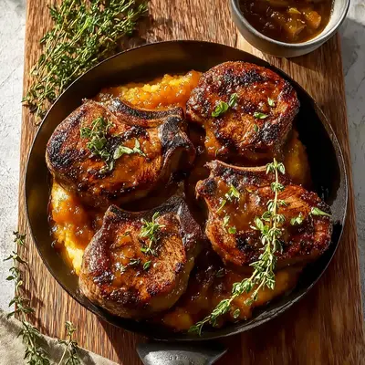 Juicy Apple Butter Lamb Chops: My Fall Dinner Favorite