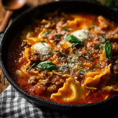 One Pot Lasagna Soup: Weeknight Italian Flavor