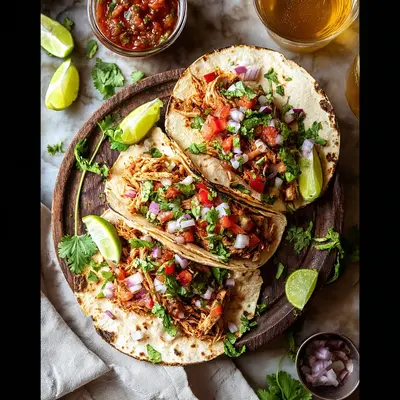 Pulled Chicken Tacos: Juicy, Zesty, & So Simple