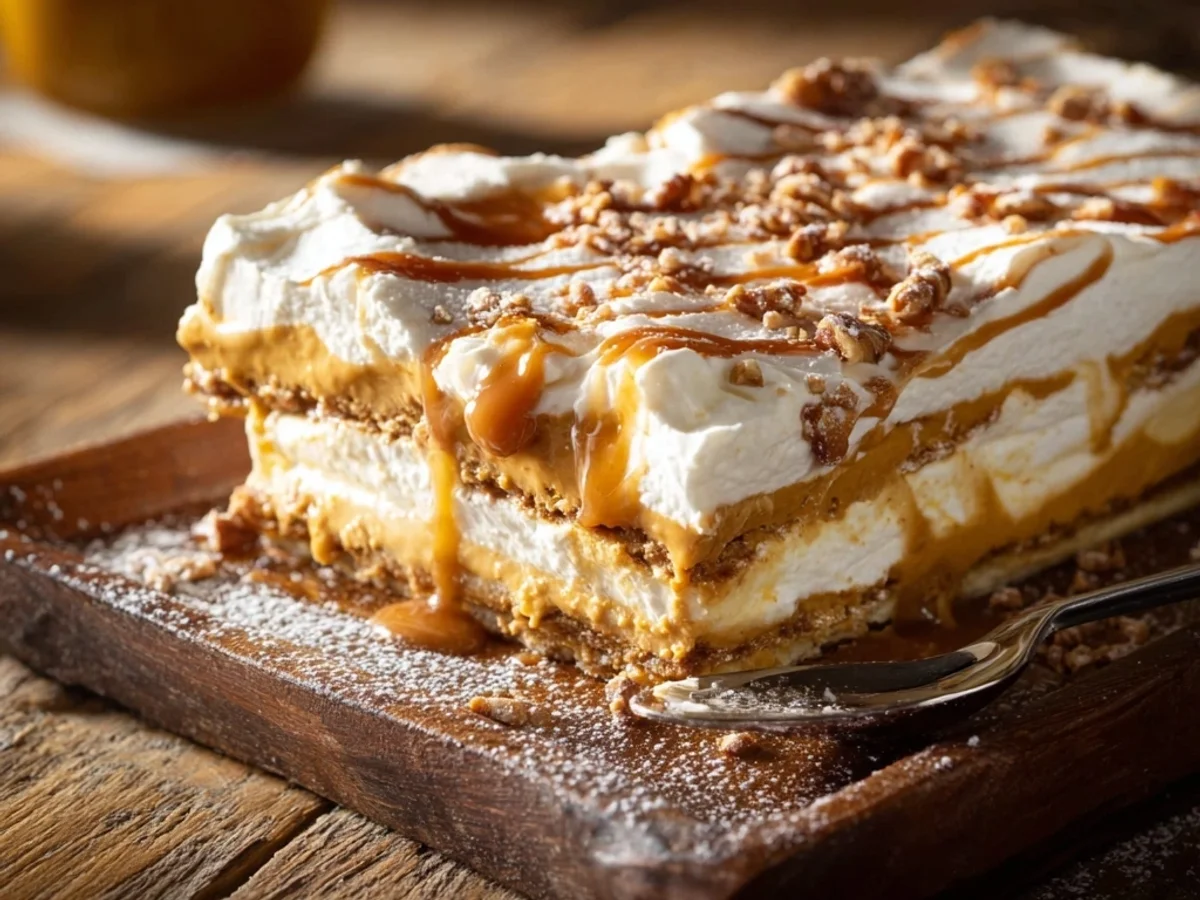 Pumpkin Cheesecake Lasagna: Rich & Creamy Layers - Featured Image