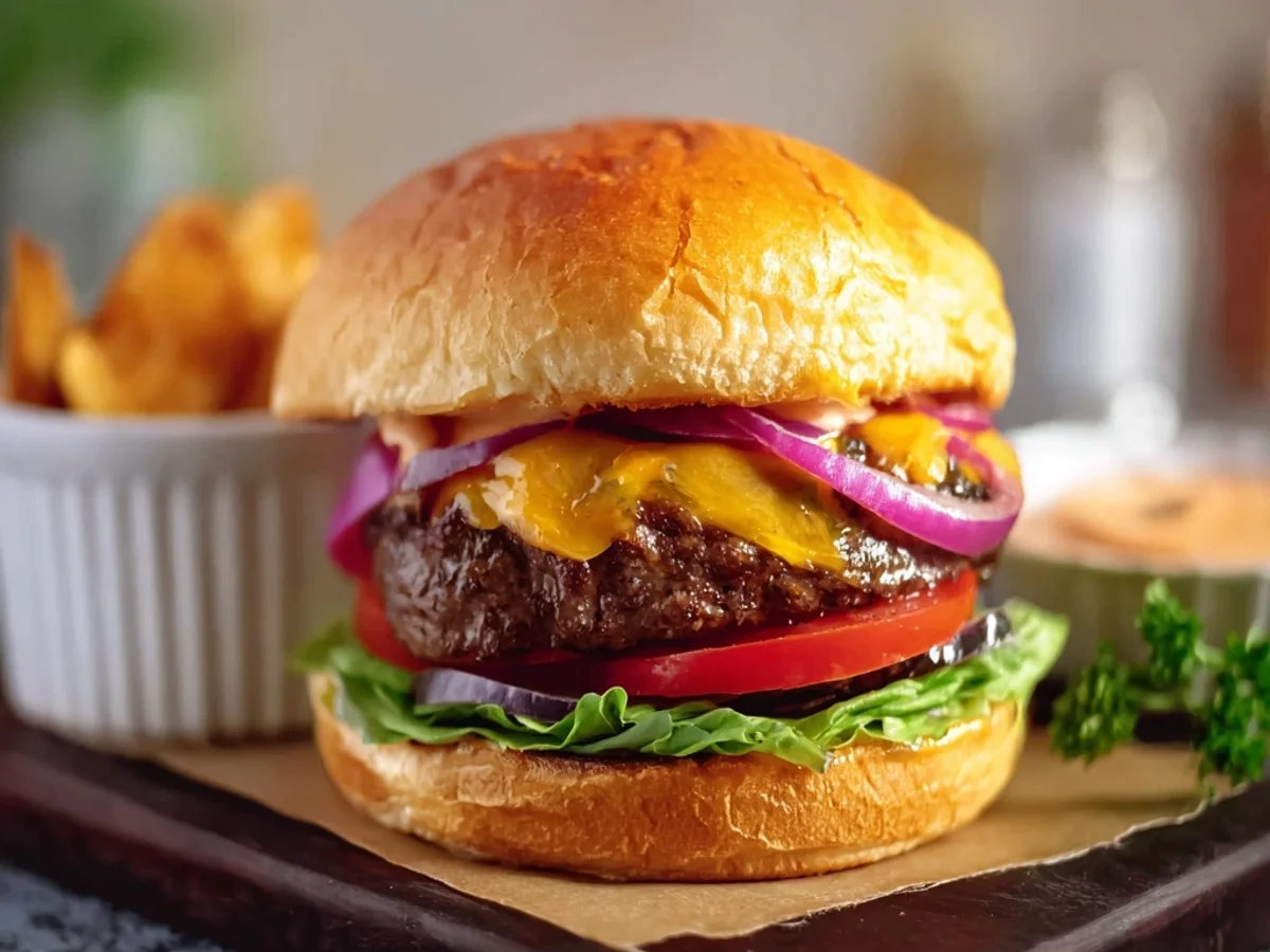 Quick Air Fryer Frozen Burgers: Juicy Weeknight Fix - Featured Image