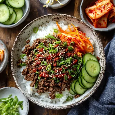Quick Korean Ground Beef Bowl: Savory 15-Minute Dinner