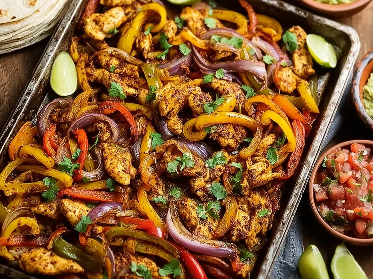 Quick Sheet Pan Chicken Fajitas: Flavorful Weeknight Meal - Featured Image