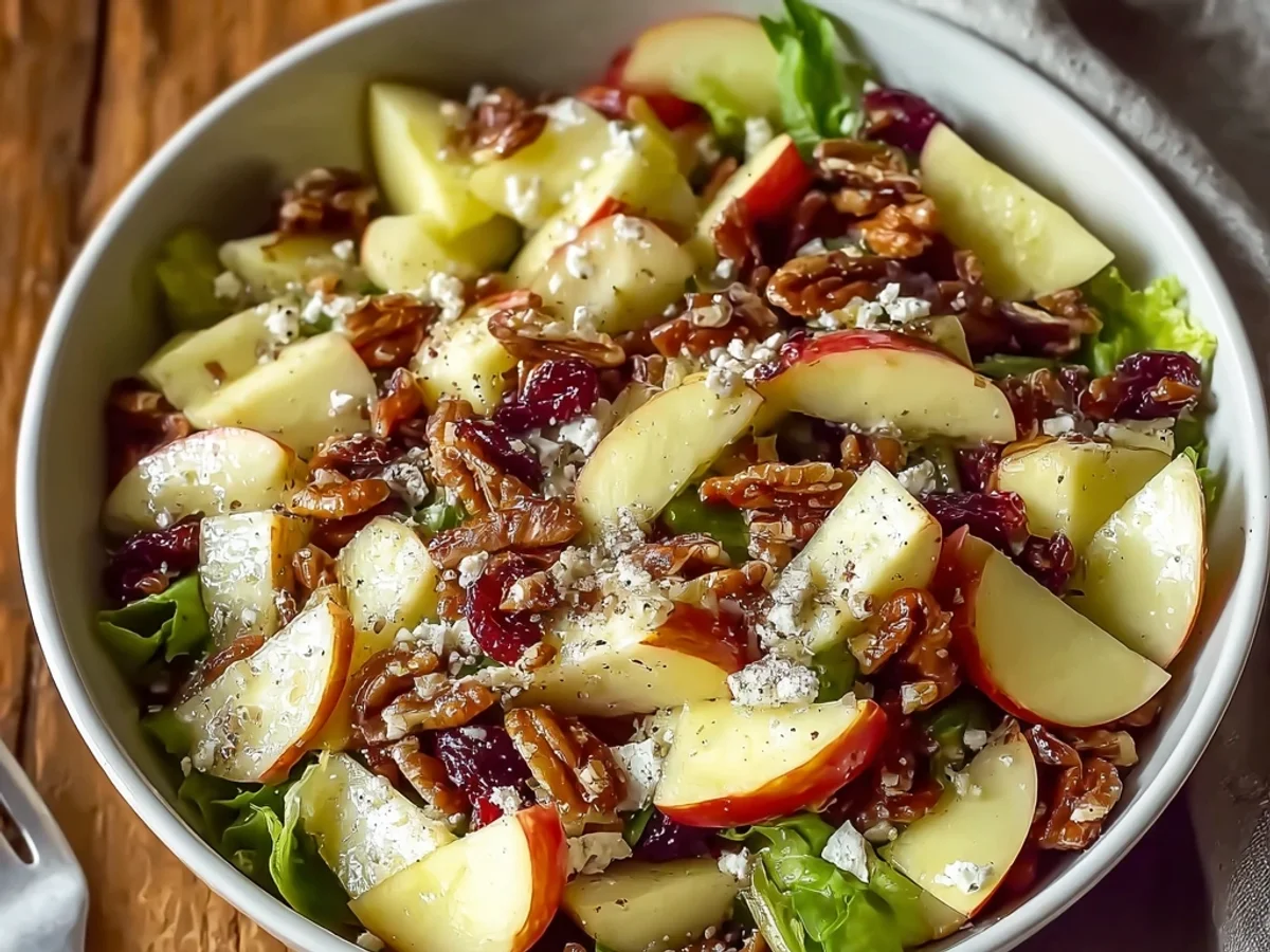 Refreshing Apple Salad with Tangy Yogurt Dressing - Featured Image