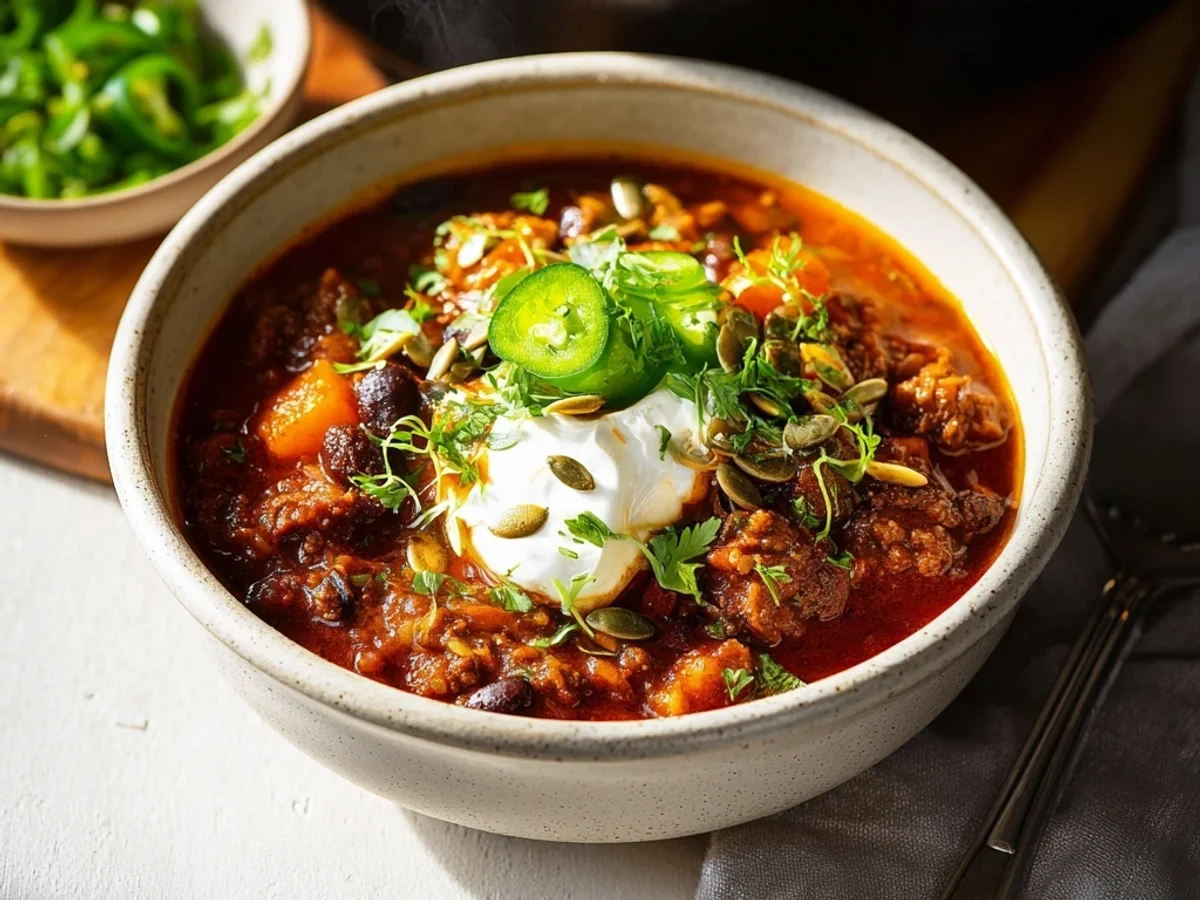 Rich Beef Pumpkin Chili: A Hearty Fall Stew - Featured Image