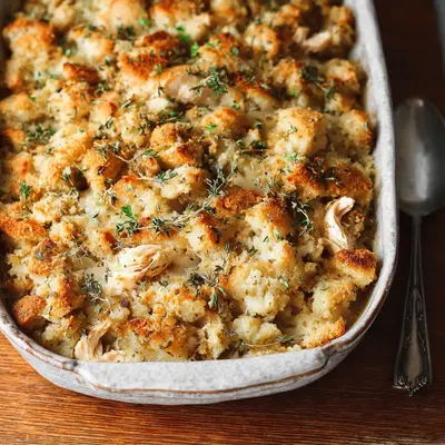 Rotisserie Chicken Stuffing Casserole: Hearty Weeknight Fix
