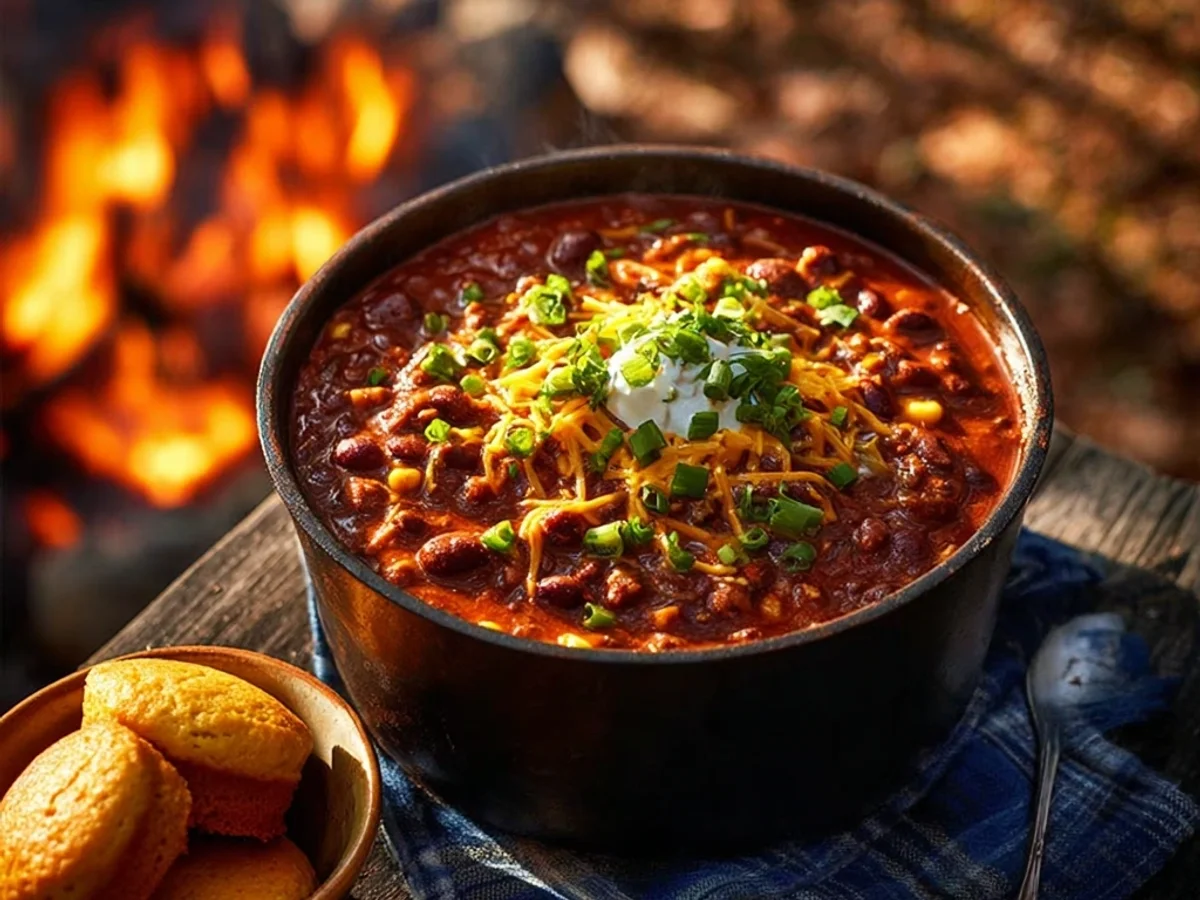 Rustic Campfire Cowboy Chili: Slow-Simmered Warmth - Featured Image