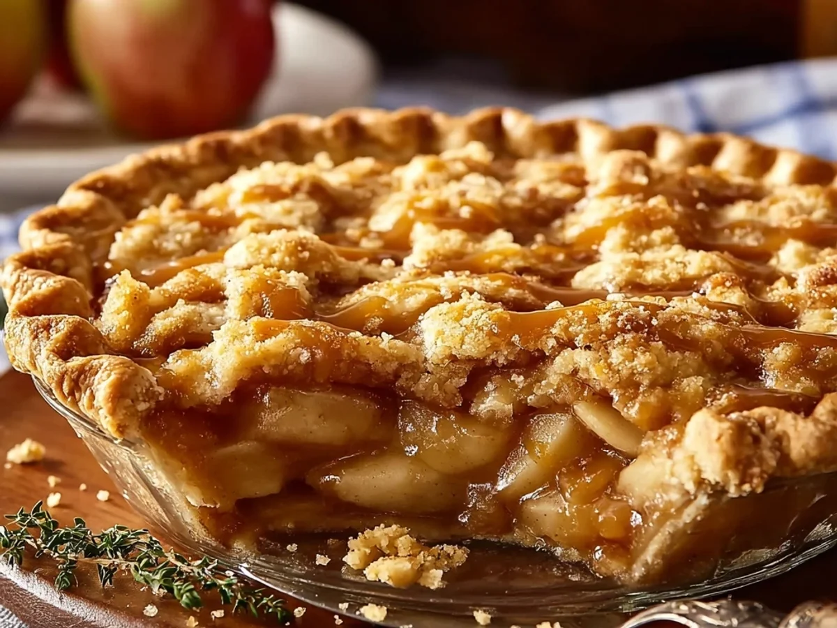 Rustic Caramel Apple Pie: A Sweet Autumn Slice - Featured Image