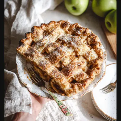 Rustic Classic Apple Pie Recipe with Spiced Apples