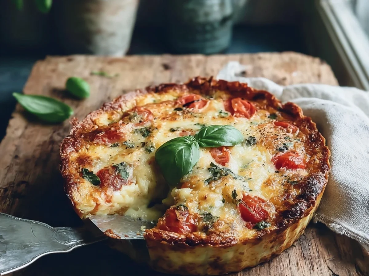 Rustic Crustless Southern Tomato Pie: A Summer Delight - Featured Image