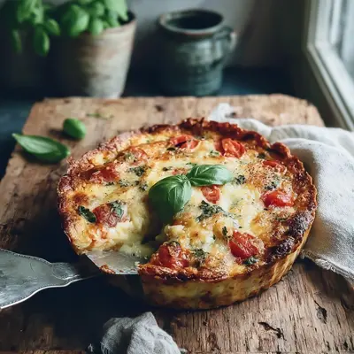 Rustic Crustless Southern Tomato Pie: A Summer Delight