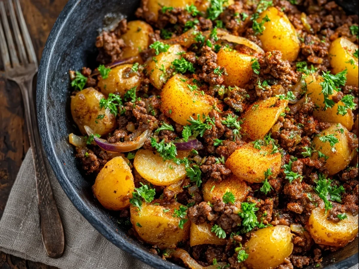 Rustic Ground Beef and Potatoes: A Skillet Favorite - Featured Image