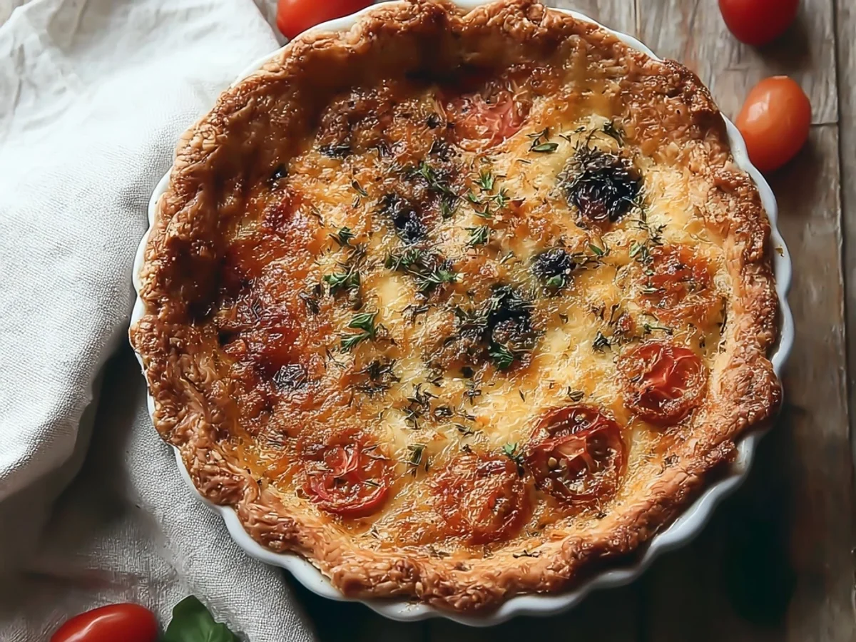 Rustic James Beard's Tomato Pie: A Summer Favorite - Featured Image
