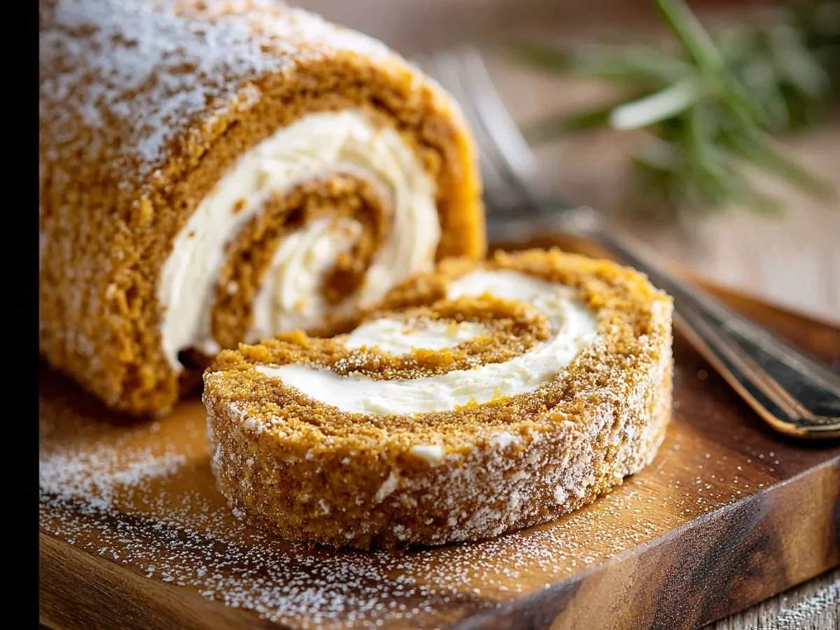 Simple Pumpkin Roll: Spiced Cream Cheese Swirl - Featured Image