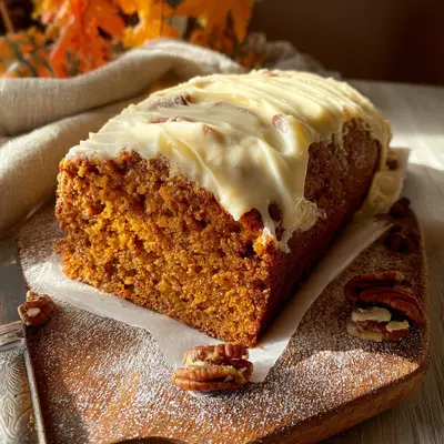 Spiced Frosted Pumpkin Bread: A Fall Favorite