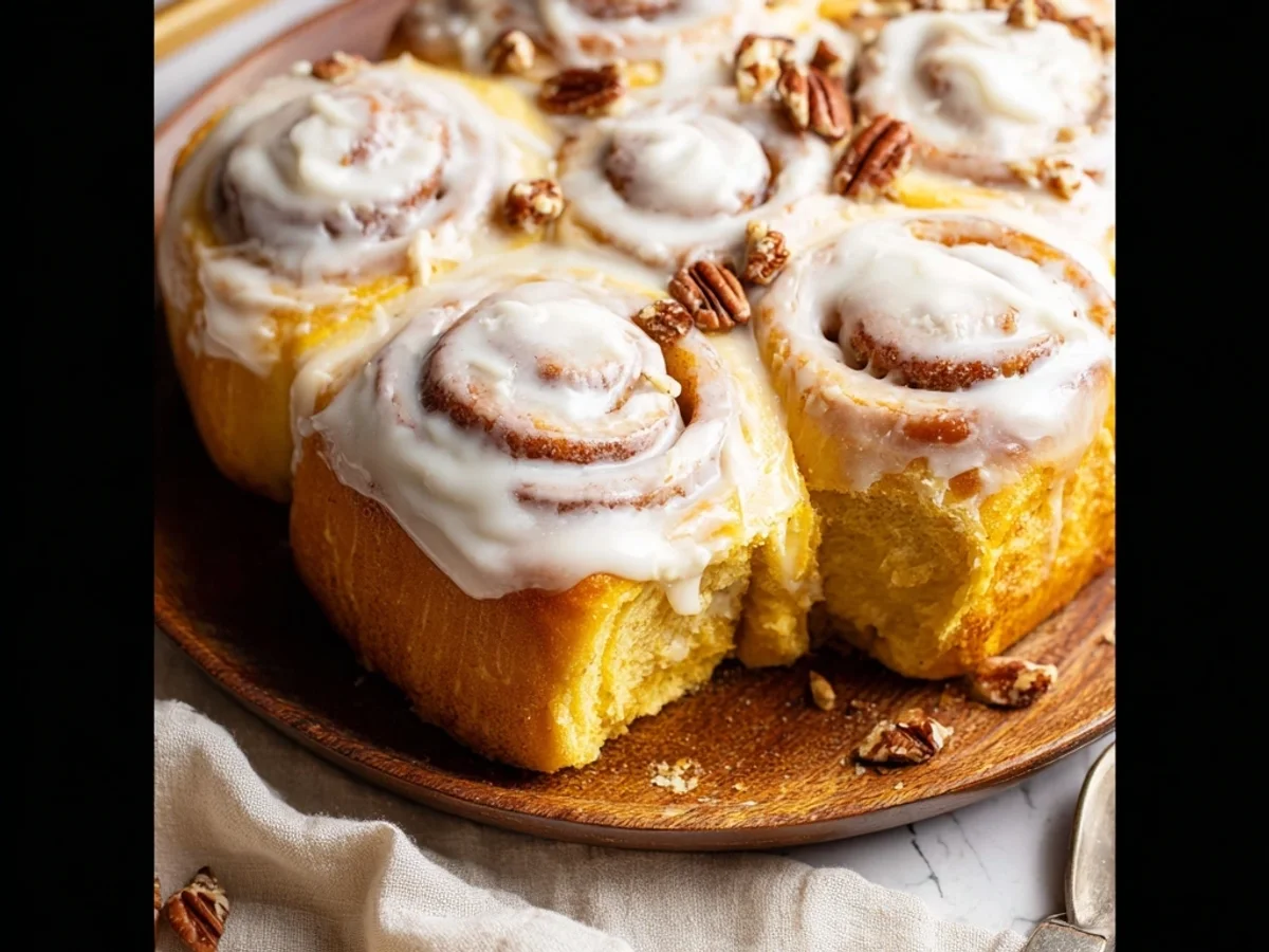 Spiced Pumpkin Cinnamon Rolls: Fluffy Morning Buns - Featured Image