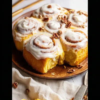Spiced Pumpkin Cinnamon Rolls: Fluffy Morning Buns