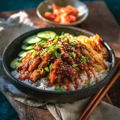 Spicy Korean Lamb Bowls: Flavorful & Quick Weeknight Dinner
