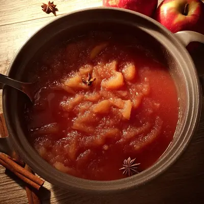 Spicy Red Hot Applesauce with Cinnamon Candy Kick