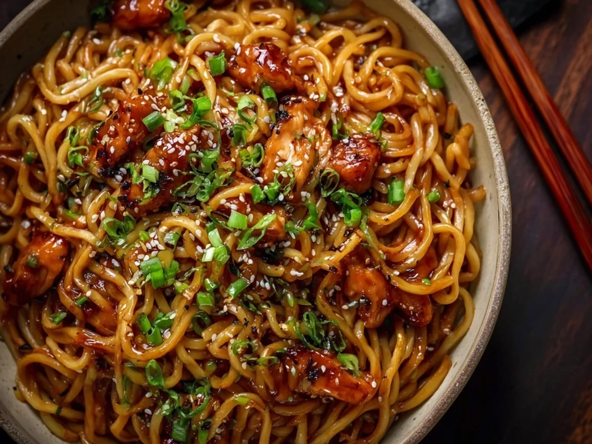 Sticky Garlic Chicken Noodles: A Weeknight Wonder - Featured Image