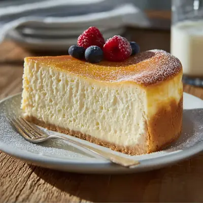 Tall & Creamy New York Cheesecake: A Slice of Home