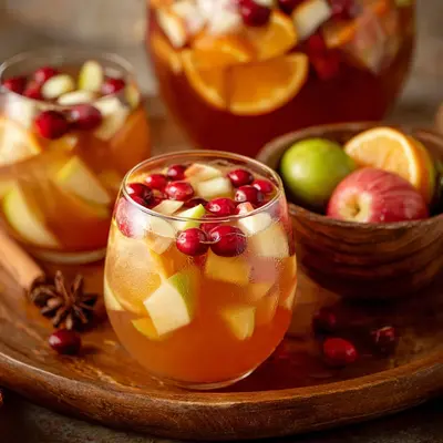 Tangy Apple Cider Sangria for Autumn Evenings