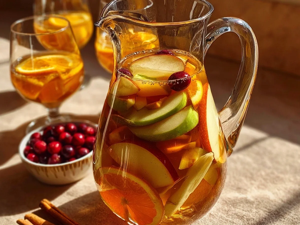 Tangy Apple Cider Sangria Recipe for Fall Gatherings - Featured Image